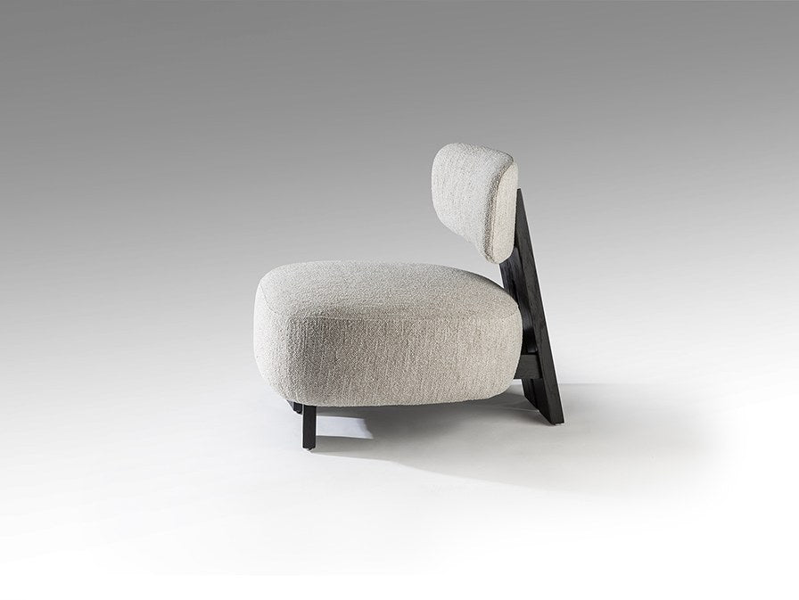 Topaz Armchair - Black and Ecru