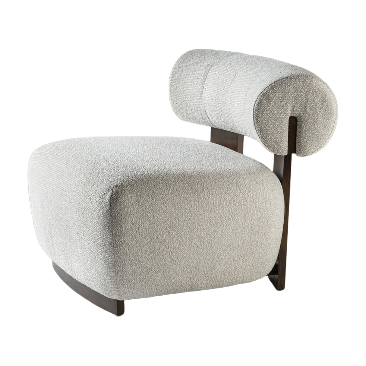 Naomi Armchair - Walnut and Ecru