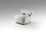Naomi Armchair - Walnut and Ecru