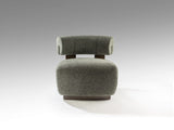 Naomi Armchair - Walnut and Green