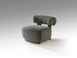 Naomi Armchair - Walnut and Green