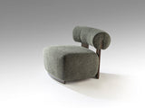 Naomi Armchair - Walnut and Green