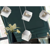 Priscila 12 Light Glass Cluster Pendant - Chrome