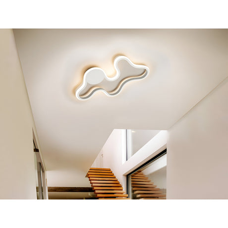 Marea Small LED Ceiling & Wall Light 14W 3000K - Sandblasted White