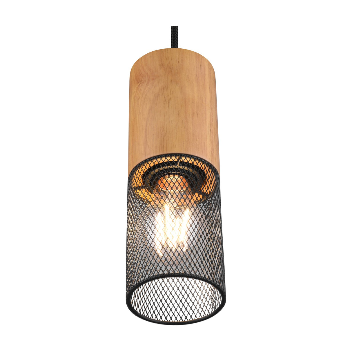 DUOline Wooden Pendant – Matt Black