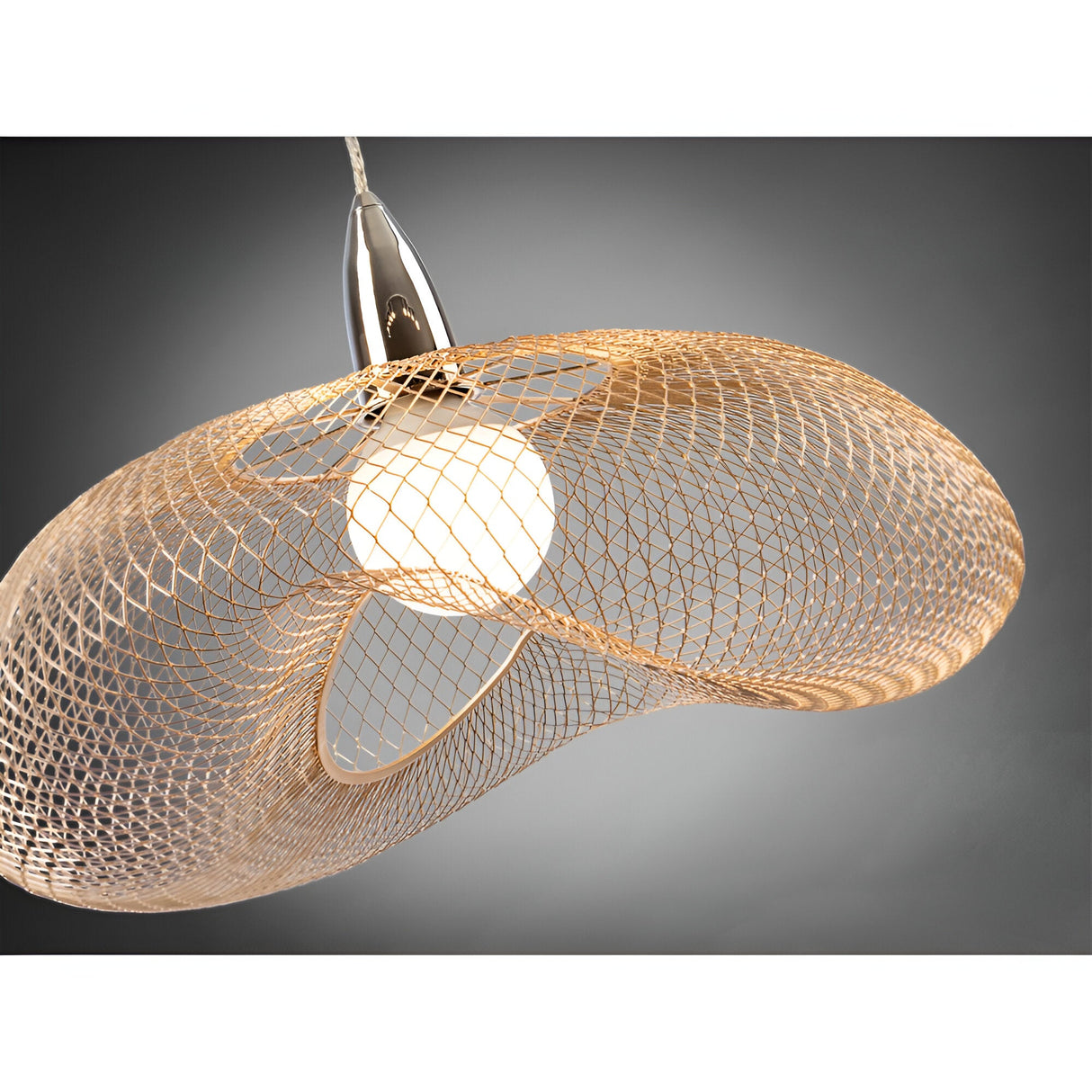 Forma Large 1 Light Pendant - Chrome/Gold