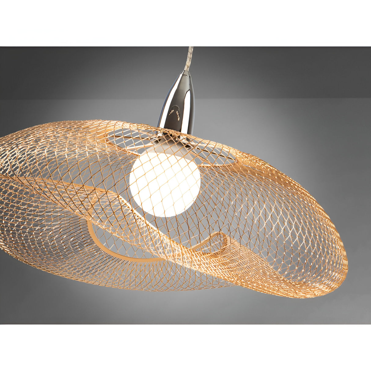 Forma Large 1 Light Pendant - Chrome/Gold