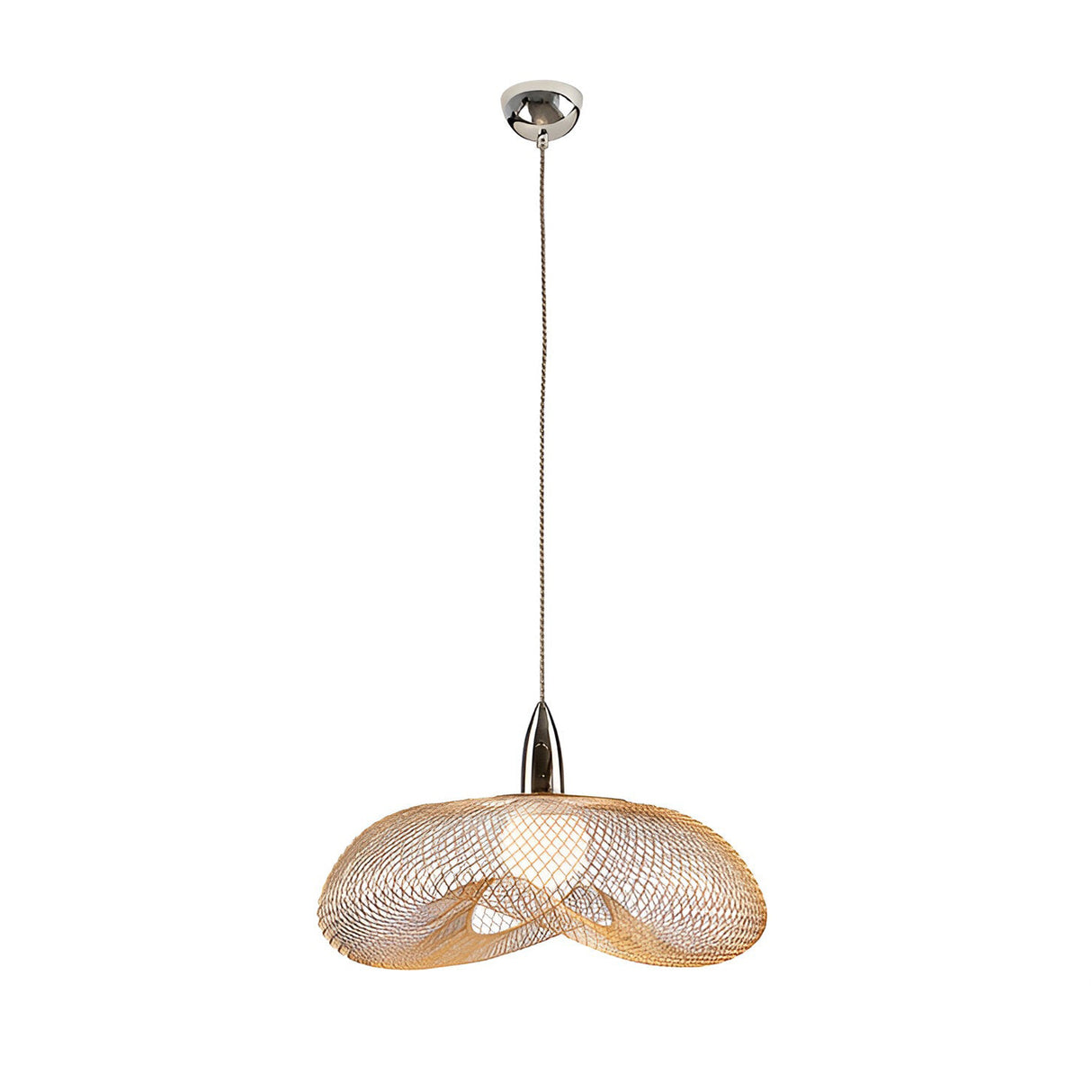 Forma Large 1 Light Pendant - Chrome/Gold