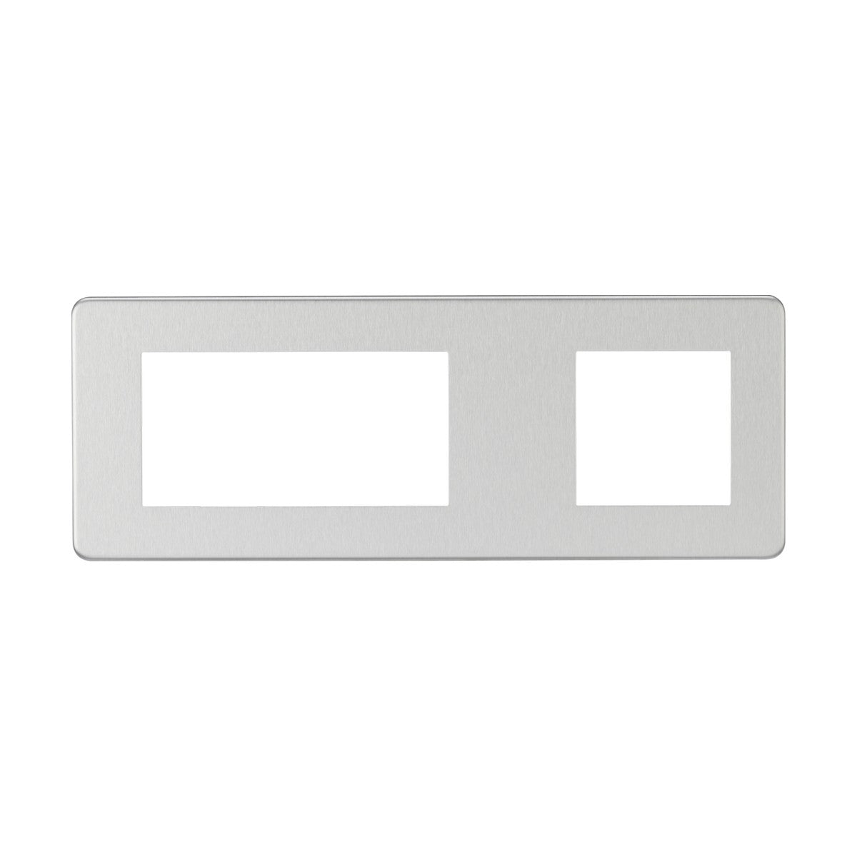 6G Modular Faceplate (2G + 4G) - Brushed Chrome