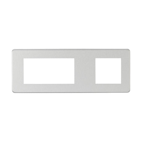 6G Modular Faceplate (2G + 4G) - Brushed Chrome