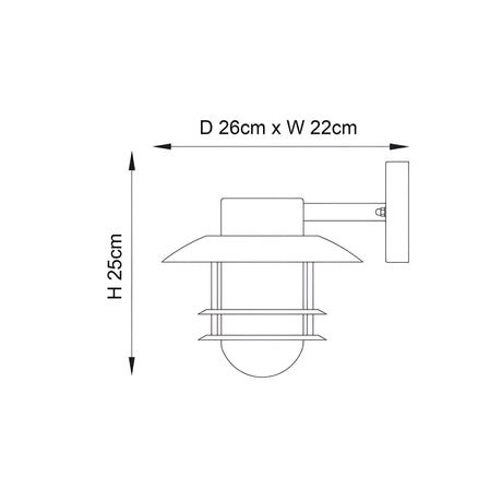 Brockdon Outdoor Wall Light - Stainless Steel