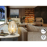 Ovila Glass Table Lamp - Gold