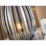 Ovila Glass Table Lamp - Smoke Black