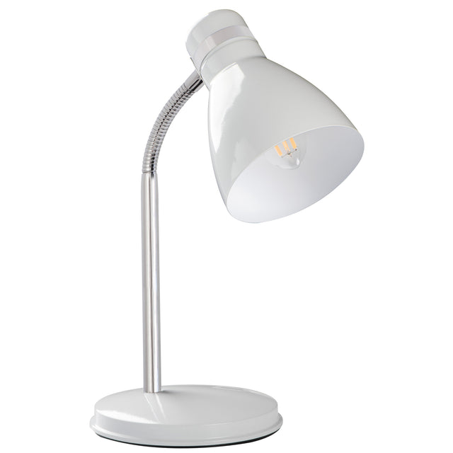 ZARA 10W E14 Adjustable Desk Lamp - White