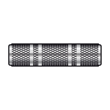 QTX 3.5mm stereo jack coupler by AVSL, a knurled metal inline back-to-back adaptor with female TRS sockets at both ends, on a white background.