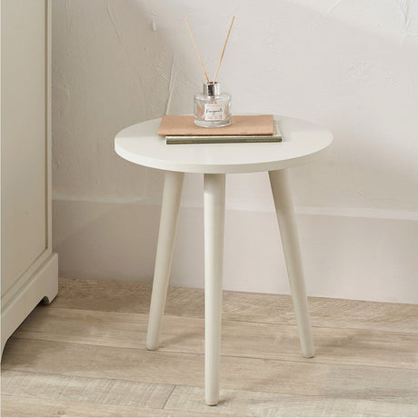 Croft Linen Pine Side Table - 42cm