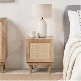 Henrik Rattan 1 Door Cupboard Unit Cabinet - 50cm