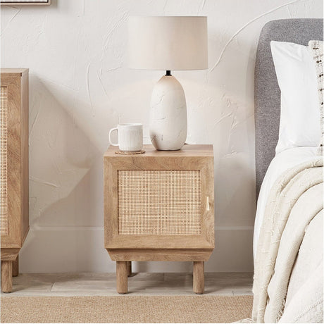 Henrik Rattan 1 Door Cupboard Unit Cabinet - 50cm