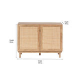 Henrik Rattan 2 Door Cabinet - 80cm