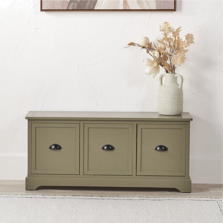 Croft Olive Pine 3 Drawer Unit - 48cm