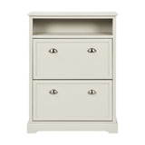 Croft Linen Pine Shoe Storage Shelving Unit - 106cm