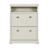 Croft Linen Pine Shoe Storage Shelving Unit - 106cm