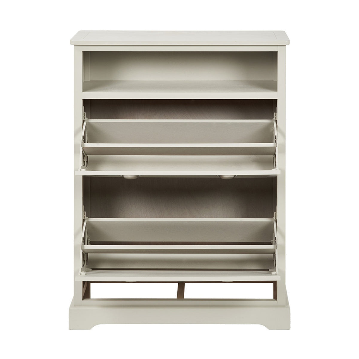 Croft Linen Pine Shoe Storage Shelving Unit - 106cm