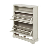 Croft Linen Pine Shoe Storage Shelving Unit - 106cm