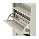 Croft Linen Pine Shoe Storage Shelving Unit - 106cm