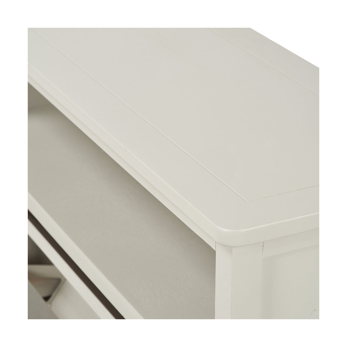 Croft Linen Pine Shoe Storage Shelving Unit - 106cm