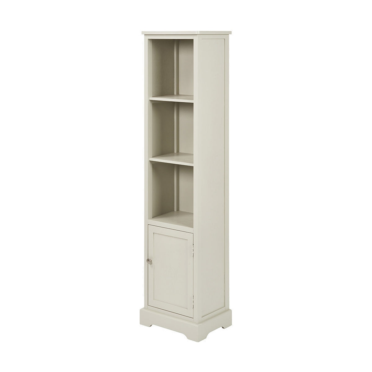 Croft Linen Pine Slim 1 Door 3 Shelf Shelving Unit - 153cm