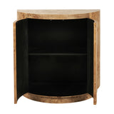Newborough Burr Wood Effect 2 Door Cabinet - 92cm