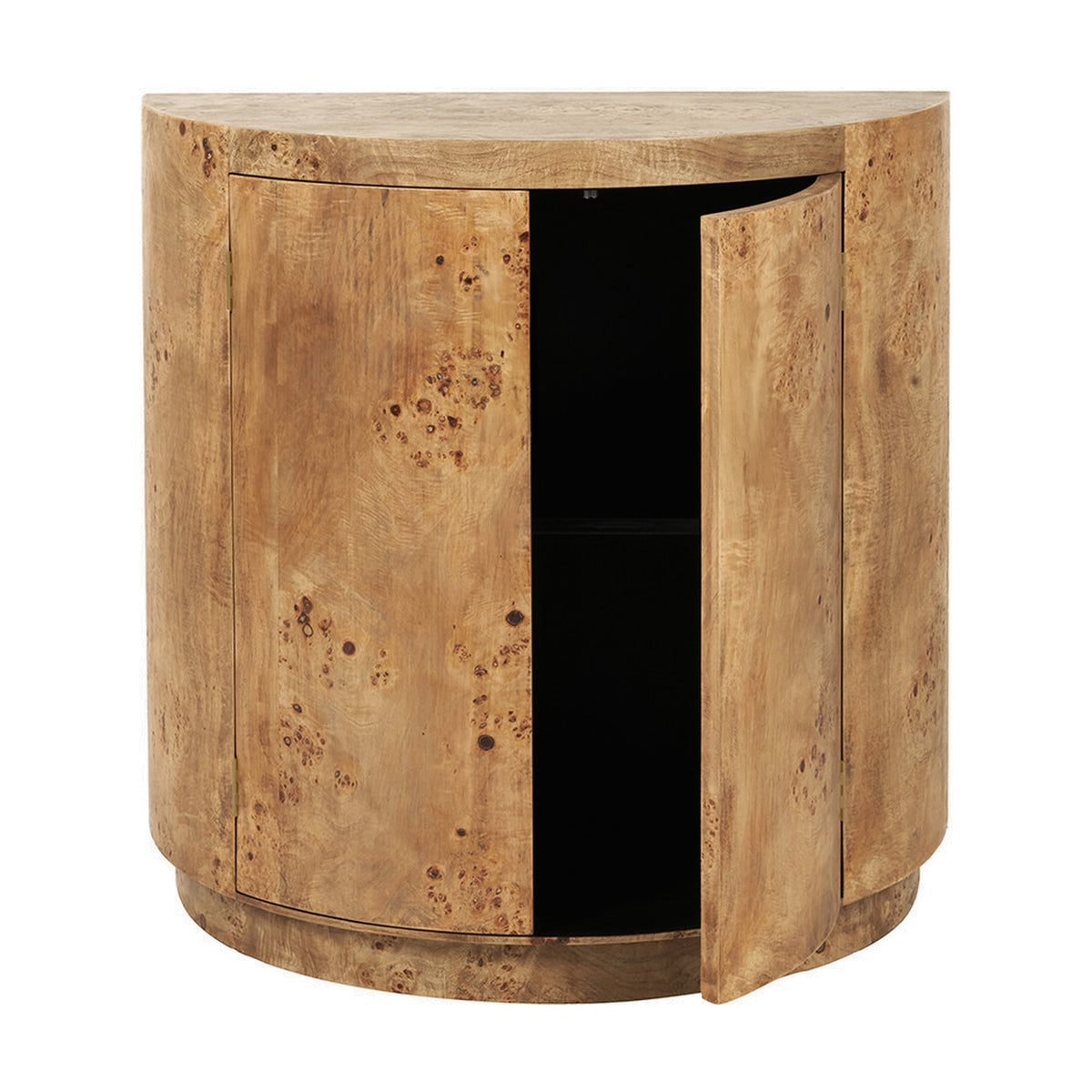 Newborough Burr Wood Effect 2 Door Cabinet - 92cm