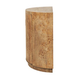 Newborough Burr Wood Effect 2 Door Cabinet - 92cm