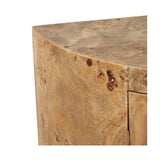 Newborough Burr Wood Effect 2 Door Cabinet - 92cm