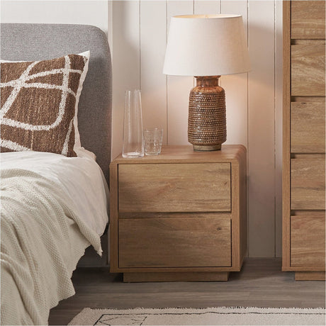 Eversley Oak Effect Veneer 2 Drawer Unit - 48cm