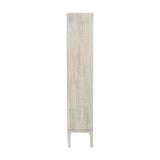 Gio White Sand Acacia 2 Drawer, 7 Niche Shelf Shelving Unit - 180cm