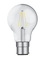 Value B22 4W Dimmable Bulb 60mm 2700K 470lm - Clear