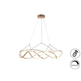 Molly Dimmable LED Large Circular Suspension Light - Rose Gold