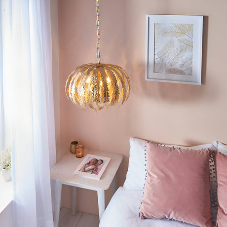 Colette 3 Light Pendant - Gold