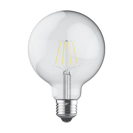 Value E27 6.5W Globe Bulb 95mm 2700K 806lm - Clear