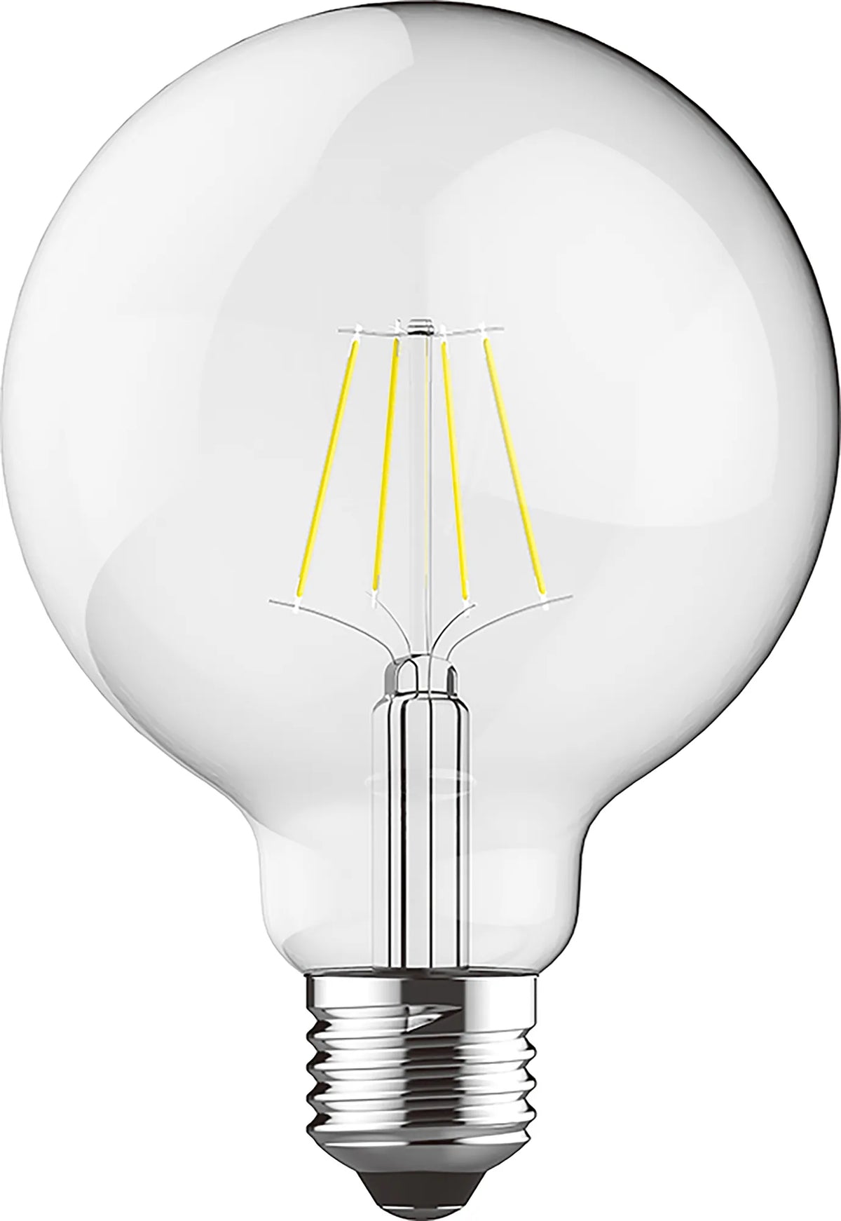 Value E27 6.5W Globe Bulb 95mm 2700K 806lm - Clear