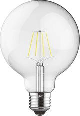 Value E27 6.5W Globe Bulb 95mm 2700K 806lm - Clear