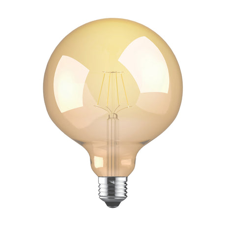 Value E27 4W Globe Bulb 12.5cm 2200K 330lm - Gold