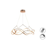 Molly Dimmable LED Medium Circular Suspension Light - Rose Gold (With Remote Control)