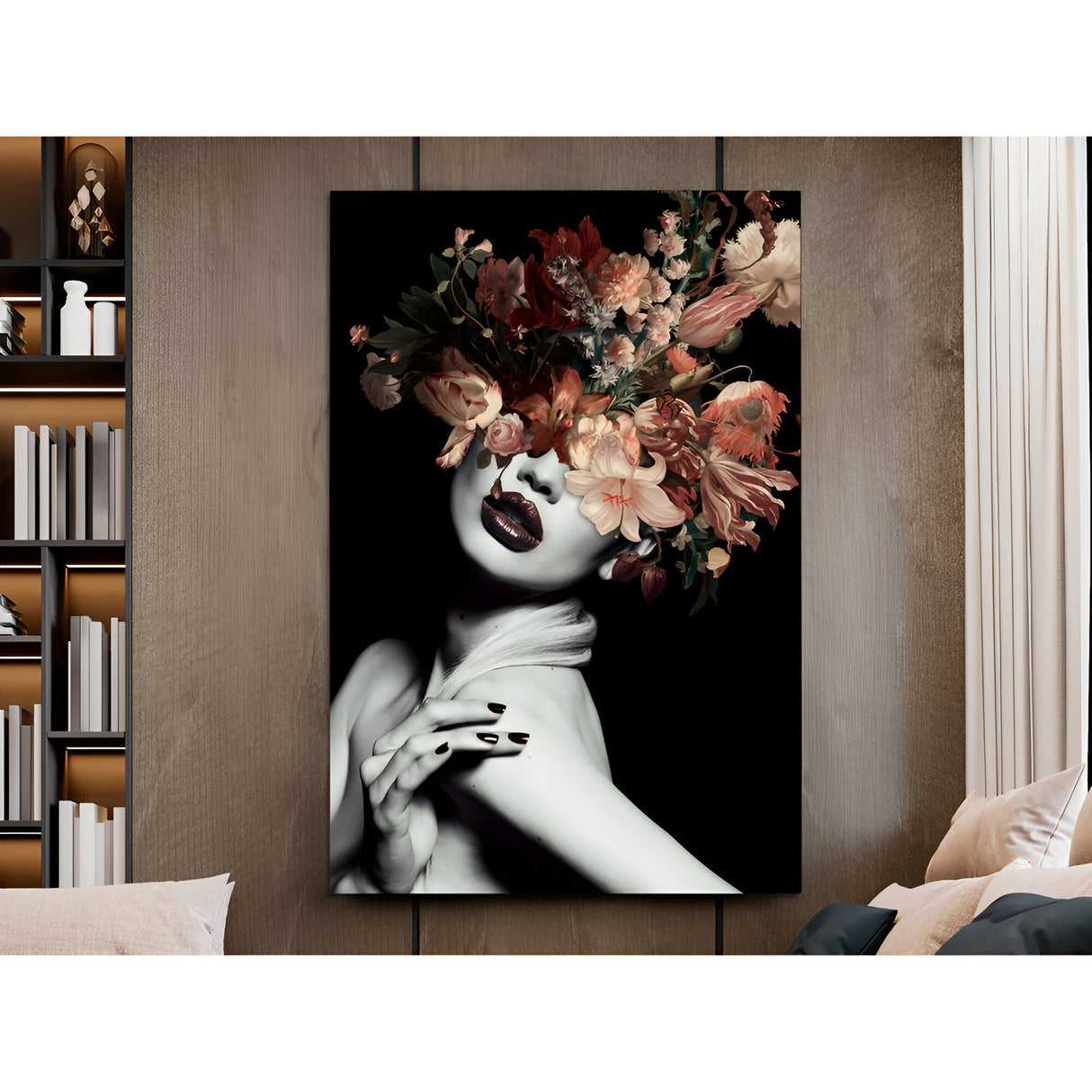 Silene Monochrome Portrait Photography Print – 100x150cm