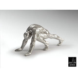 Asana Silver Leaf Human Sculpture - 92cm
