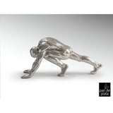 Asana Silver Leaf Human Sculpture - 92cm