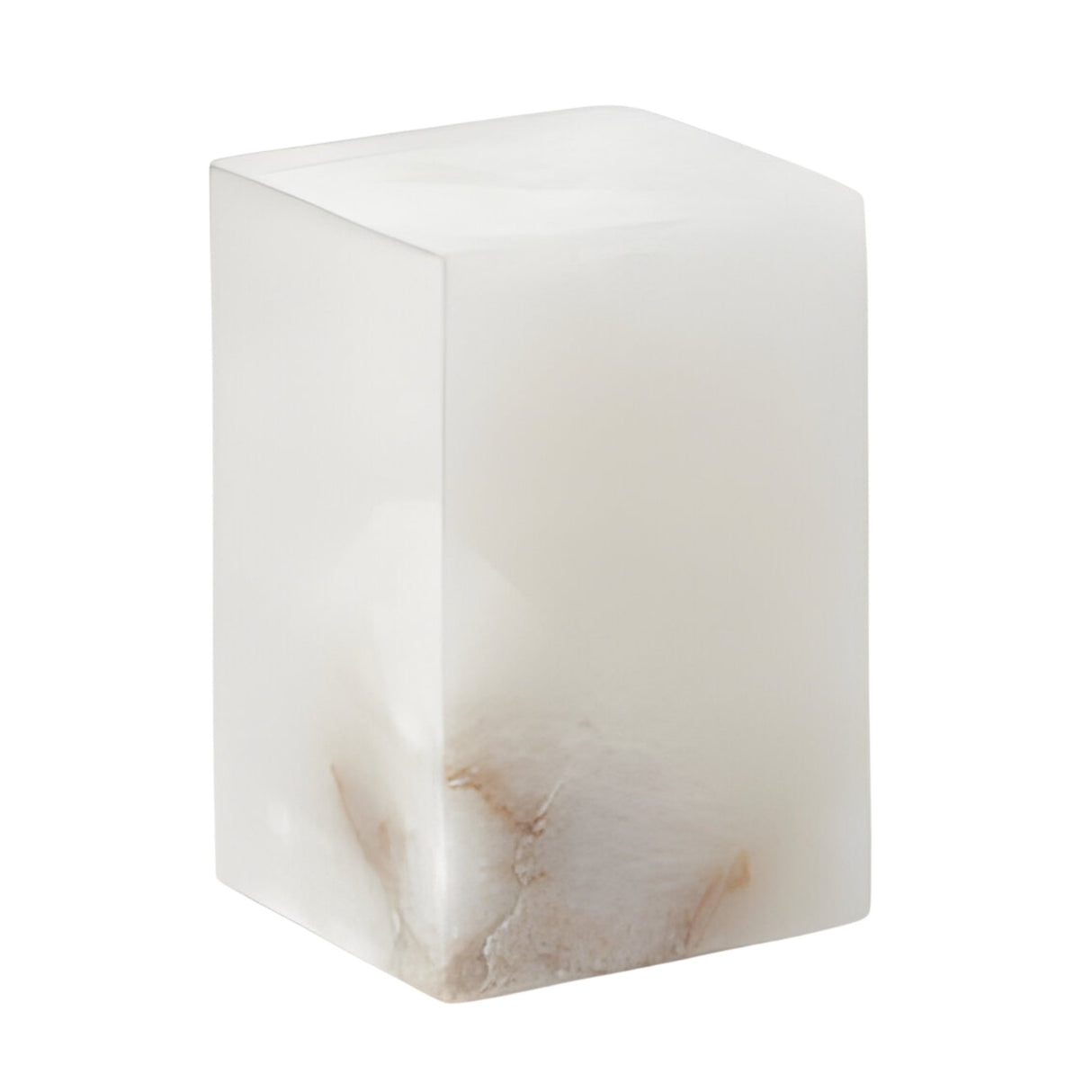Monvara 2 Light Large Monolith Alabaster Floor Lamp – Soft White