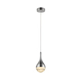 Elie LED Glass Pendant Light 5W 3000K - Chrome